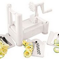 Paderno Spiral Vegetable Slicer, 3 Blade Spiral Vegetable Slicer